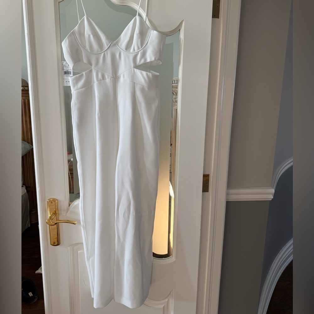 Mango White Two-Piece Suit